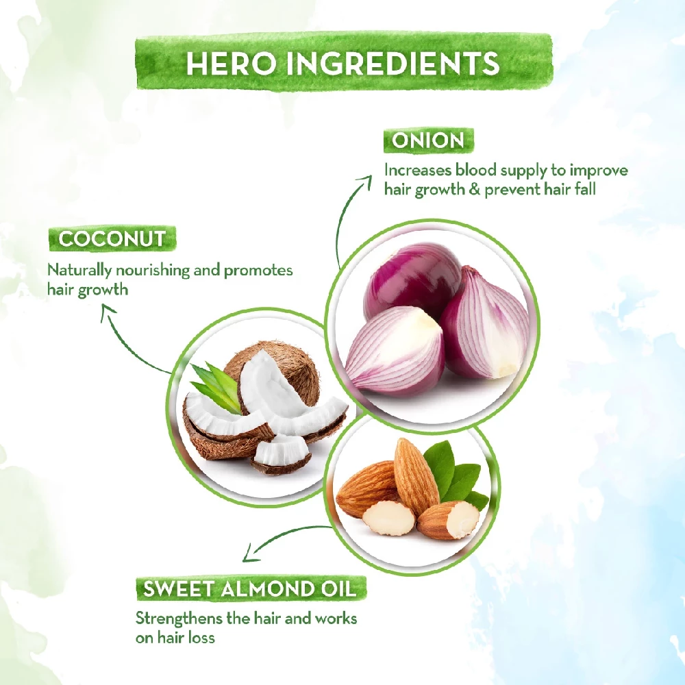 Onion Conditioner for Hair Growth and Hair Fall Control with Onion and Coconut, 400 ml-4.webp